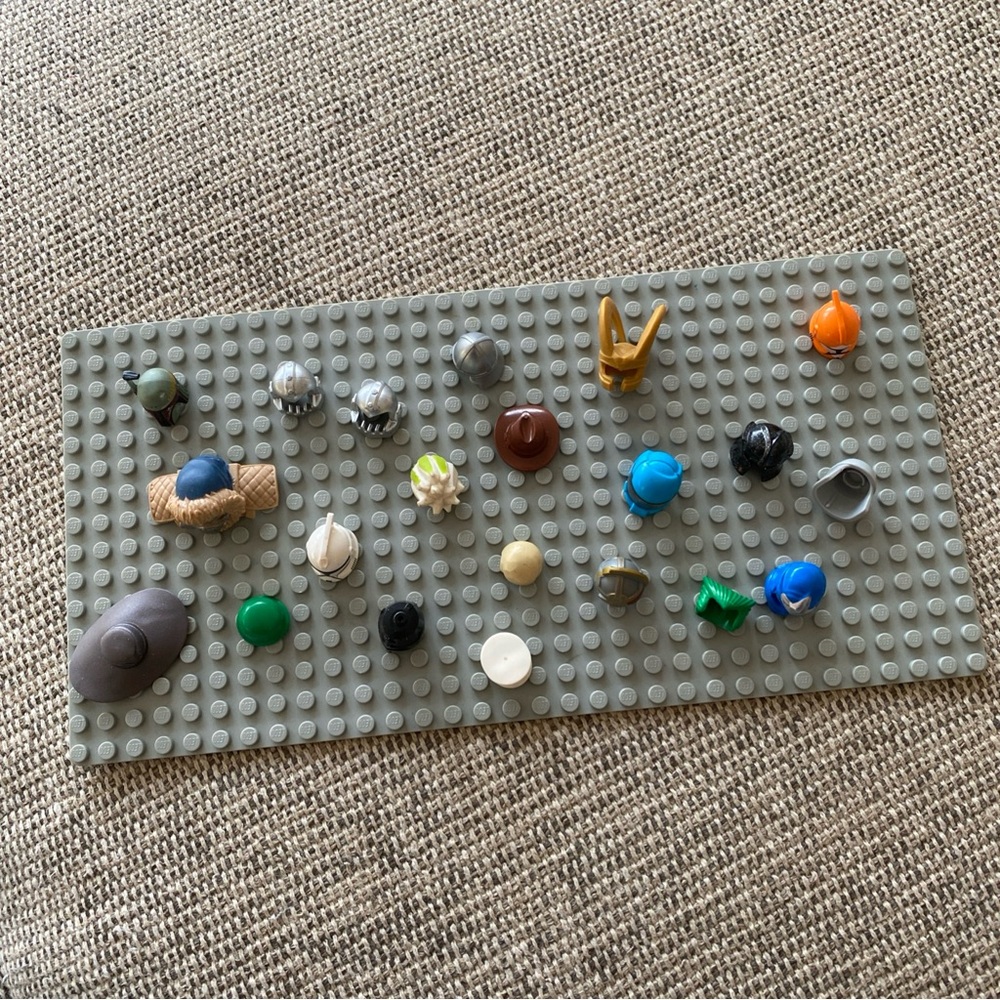 Lego 21 Assorted Minifigure Helmets